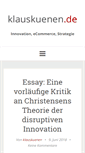 Mobile Screenshot of klauskuenen.de
